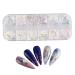 1PC Nail Art Glitter Flake Nail Art Foil Flake Nail Glitter Flakes Shining Holographic 12 Grids Nail Glitter Flake for Summer Nail Art Decoration