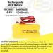 Buy 2-Pack Exell 4.8V 1000mAh Emergency Lighting Battery - Compatible with Lithonia OSA004 Astralite Day-Brite & More - International Shipping Available - Buy Online on SooperMarket.com