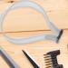 puzzlegame Neckline Templates for Shaving Hair Trimming Tool - Adjustable Curved Silicone Haircut Bands for Hair Salons and Home Gray - Buy Online on SooperMarket.com