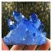 Crystals Blue Titanium Rainbow Aura Lemurian Quartz Cluster Crystal Point 1pcs Stone Collection (Size : 130-150g)