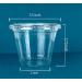 GOLDEN APPLE 9oz Clear Plastic Cups with Flat Lids - 30 Sets | No Hole, Disposable Drinkware - Buy Online on SooperMarket.com