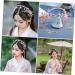 FOYTOKI 1pc Ancient Style Hair Crown Headdress Long Tassel Hair Accessory Vintage Hanfu Hair Accessory Chinese Traditional Hair Accessory Long Tassel Headdress Chinese Style Headband - Buy Online on SooperMarket.com