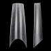 TOMICCA Long Coffin French Edge Nail Tips - 240pcs Half Cover Clear False Nails for Acrylic Extensions - 15 Sizes Half Cover-Long Coffin - Buy Online on SooperMarket.com