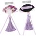 minkissy 3 Pairs Scalloped Tassel Hair Clip Toddler Hairpin Japanese-style Fabric Purple - Buy Online on SooperMarket.com