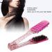 Buy Hair Straightening Splint Comb for Women | Double-Sided Clamp Brush | High-Temperature Resistant Tool for Home Salon | Rose Red Color - Buy Online on SooperMarket.com