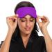 Haskirky Light Blocking Eye Mask - Adjustable Adult Men and Women Travel, Yoga, Meditation - Pure Purple - Buy Online on SooperMarket.com
