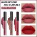 3Pcs Matte Lip Gloss Set Matte Liquid Lipstick Set Lip Stain Long-Lasting Waterproof Lipgloss Makeup Gift Lipsticks Set Vibrant Lips Set (10) #10 - Buy Online on SooperMarket.com