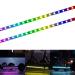 YHGSEE Electric Scooter LED Strip Light, 2 Pack Night Cycling Colorful Lamp Waterproof Safety Skateboard Scooter Accessories for Xiaomi M365/pro, for Outdoor Ninebot/Mercane Wide Wheel Scooter 50cm