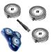 HQ8 Replacement Heads for Norelco Aquatec Shavers, Compatible with Philips Razor PT720 AT880 AT810 Heads, HQ8 Blades,3 pcs HQ8-3