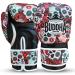Buddha Fight Wear - Fantasy Luzbel Boxing gloves - Muay Thai - Kickboxing - synthetic leather inner material in the odor -resistant - reinforced seam - Various designs 16 onz red Mexican