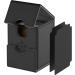 MIXPOET Commander Deck Box - Large Trading Card Case for MTG - Holds 100+ Cards with 2 Dividers - Black - Buy Online on SooperMarket.com