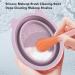Makeup Brush Cleaner Kit 5 Pieces Textured Multifunctional Residue Removal Purple Makeup Brush Scrubber with Cosmetic Brush for Daily Use - Buy Online on SooperMarket.com