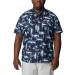 Columbia Men's Trollers Short Sleeve Shirt - Collegiate Navy Anchors Up XLT - Buy Online on SooperMarket.com