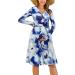OUGES Womens V-Neck Maternity Nursing Dress with Pockets - XL Long Sleeve Floral Casual Wear - Buy Online on SooperMarket.com
