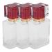 Verdant Touch Perfume Bottle Glass Perfume Bottle 50ml Refillable Atomizer Dispenser Liquid Makeup Container Red