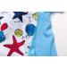 BONVERANO Baby Boys Swimsuit 6-9 Months Blue Star | UPF 50+ Full-Zip Hoodie One Piece Swimwear - Buy Online on SooperMarket.com
