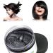 Hair Color Wax Natural Matte Hairstyle Hair Wax for Party Cosplay Halloween (Black)
