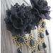 Prosy Halloween Tassel Black Flower Gothic Bead Headwear Top Masquerade Headdress Cosplay Hair Clip Hair Accessories for Women and Girls - Buy Online on SooperMarket.com