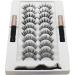 Magnetic Eyelashes And Eyeliner Kit Reusable Magnetic Lashes With Eyeliner And Tweezers 3D Natural Look False Eyelashes Magnetic Eyeliner And Eyelashes Kit - Buy Online on SooperMarket.com