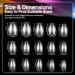 Wide Short Coffin Nail Tips 240PCS Professional Gel Tips for Easy DIY Nail Extensions | Perfect for Short Small Wide Nail Beds - Buy Online on SooperMarket.com