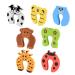 7Pcs Finger Pinch Guard Children's Door Stop Child Safety Door Doorstop Cartoon Animal Door Stop Soft Foam Cushion Prevent Finger Pinch Injuries and Child or Pet from Getting Locked in Room