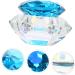 Gogogmee Clear Nail Polish 1pc Nail Art Crystal Cup Nail Glassware Tools Octagon Cup for Nail Art Pen Holder Care 7.5x6cm Blue - Buy Online on SooperMarket.com