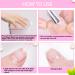 Nail Soaking Bowl Set for Gel Polish Remover & Cuticle Care - 2pcs Pink Soak Off Bowls with Tools - Buy Online on SooperMarket.com