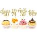 24 Pcs Glitter 50th Birthday Cupcake Toppers for Celebrating Fifty Years Old Birthday Party Decorations (Gold) - Buy Online on SooperMarket.com