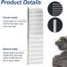 Professional Stainless Steel Pet Comb Rounded Teeth Dog Comb Fur Detangling Tool for Large Medium Small Dogs Cats Fur Detangling Tool (19cm x 3.5cm) - Buy Online on SooperMarket.com