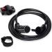 Qeedo Bike Trailer Lock - 2.5m x 8mm Bicycle Cable Lock for Secure International Shipping - Buy Online on SooperMarket.com