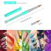 5 Piece Rhinestone Nail Brush Set with Metal Handle for Salon Quality 3D Nail Art - Sizes 4, 6, 8, 10, 12 - Buy Online on SooperMarket.com