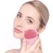 Geteawily Facial Scrubber | Penguin Shape Vibrating Face Scrub Brush - Rechargeable Wash Brush for Deep Cleaning Skin Waterproof Skin Care Face Brushes Pink - Buy Online on SooperMarket.com