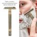 Buy Men's Facial Razors - Interchangeable Blade Double Edge Safety Trimmer Reusable Alloy with Non-Slip Grip - Buy Online on SooperMarket.com