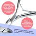 Professional Stainless Steel Cuticle Pusher & Nippers Duo - Nail Cleaner for Manicure & Pedicure - Buy Online on SooperMarket.com