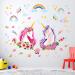 DECOWALL SG-2105 Unicorn Rainbow Wall Stickers - Removable Girls Nursery Bedroom Decor - Buy Online on SooperMarket.com