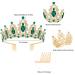 SuPoo Green Birthday Crown and Sash Kit - Rhinestone Tiara with Crystal Headband - Happy Birthday Decorations for Women - Buy Online on SooperMarket.com