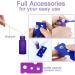 JamHooDirect 6Pcs 5ml Essential Oils Roller Bottles Empty Refillable Colorful Frosted Glass Roll on Bottles with 1 Opener & 1 Dropper Perfect for Aromatherapy Fragrance Perfume - Buy Online on SooperMarket.com