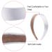 Satin Headbands White Ribbon Headband - 14 Pieces 1 Inch Plain DIY Hair Accessories for Women and Girls - Buy Online on SooperMarket.com