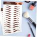 Mikinona 5 Sheets Eyebrow Stickers Simulation Eyebrow Peel off Eyebrow Sticker Fake Eyebrows Makeup Eyebrow - Buy Online on SooperMarket.com