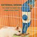 3-in-1 Rabbit Hay Feeder Set with Food Bowl and Hanging Funnel - Blue | Cage Hay Rack for Bunny, Guinea Pig, Chinchilla - Buy Online on SooperMarket.com