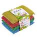 4Pcs/Set Flexible Cleaning Sponge Wide Application Printed Portable Multifunctional Pot Cleaner for Home Pot Cleaner