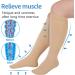 XX-Large Extra Wide Calf Compression Socks 20-30 mmHg Knee High Stockings for Swelling Pain - Beige - Buy Online on SooperMarket.com
