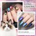 9D Cat Eye Gel Nail Polish Set - 6 x 8ml Magnetic Chameleon Colors with 1 Magnet | Soak Off Galaxy Effect Nail Art Gift for Women - Buy Online on SooperMarket.com
