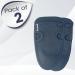 TheBeautyClothCo 2 PC Exfoliating Gloves Body Scrubber for Soft Skin - Advanced Skincare Kit for Women & Men - Manual Lymphatic Drainage Gloves for Dead Skin Remover (Pack of 2 Silver Grey)