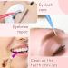 100Pcs Micro Eyebrow & Eyelash Comb Brush with Cap - Multifunctional Brow Lamination Spoolies for Eyebrows - Portable Brow Brushes for Extensions (5 Colors) - Buy Online on SooperMarket.com