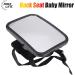 Almineez Large Shatterproof Baby Mirror - Wide Rear View & Fully Adjustable Tilt - Anti-Wobble Straps for Car Back Seat Safety - Buy Online on SooperMarket.com