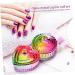FRCOLOR 10 Pcs colorful crystal cup acrylic nail brush Rainbow Glass Crystal Acrylic dappen dishes monomer glass cups with lid dappen dish for acrylic nails glassware Nail supplies liquid - Buy Online on SooperMarket.com