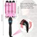 3 Barrel Curling Iron Wand 1.25 Inch | Hair Crimper & Waver with LCD Display | Ceramic Tourmaline | Dual Voltage | Adjustable Temperature - Buy Online on SooperMarket.com
