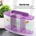 Aquarium Fish Tank Transparent Aquarium Fish Tank LED Acrylic Three Divisions Breeding Isolation Box for Small Fishes Mini Breeding Fish Tank (Purple) - Buy Online on SooperMarket.com