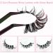 20 Pairs Russian Strip Lashes - D Curl Cat-Eye Wispy False Eyelashes with Clear Band | Natural Look & Volume - Heracks - Buy Online on SooperMarket.com